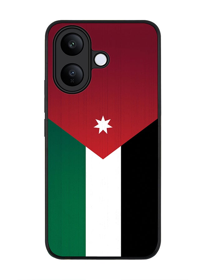 For vivo V60 Lite 5G / V60 Lite 4G Case,Slim fit Camera Protection, Shockproof Thin Phone cover  - Flag Of Jordan