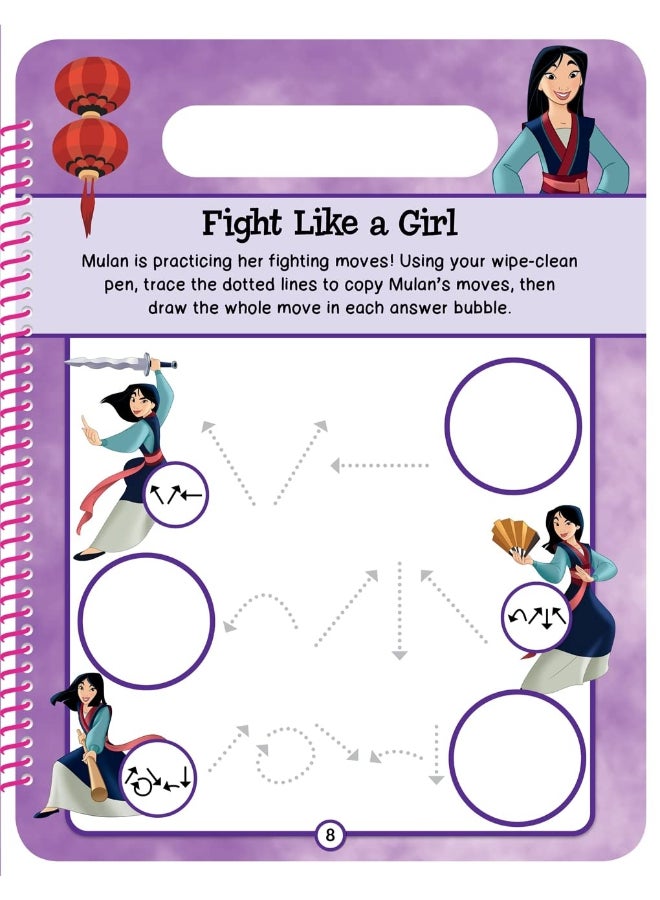 Igloo Disney Princess: Enchanted Wipe-Clean Activities – Kids Activity Book | Sticker Book / Creative Play Set | Fun Learning & Entertainment for Kids | Ideal Gift for Boys & Girls - Image 1