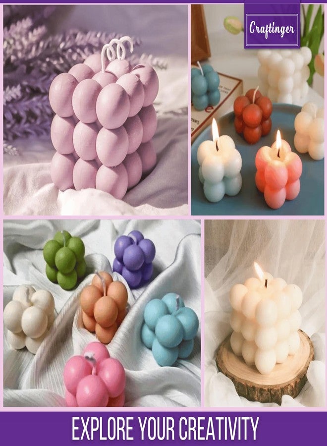 Craftinger أصباغ بودرة كرافتينجر لصنع الشموع، 15 مل | صبغة شمع عالية التركيز، زاهية الألوان، وغير سامة | لمسة نهائية ناعمة ومتساوية، مناسبة لجميع أنواع الشمع | 8 ألوان (وردي، أخضر، أصفر، أزرق، أحمر، إلخ) | مجموعة أدوات للمبتدئين من الأطفال والكبار بمكونات نقية وطبيعية - Image 3