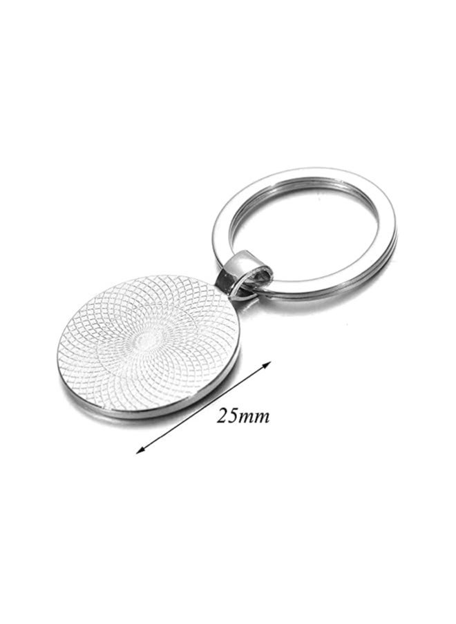 SOLDOUT Friends I Will Be There For You TV Show Keychain Glass Cabochon Key Ring Key Holder for Friendship Day Gift (White)  - Image 2