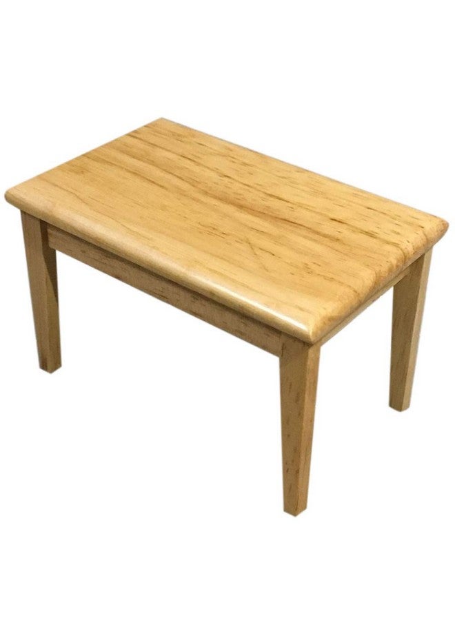 SXFSE Dollhouse Decoration Accessories,1:12 Dollhouse Miniature Furniture Wooden Color Dining Table Chair Model Set - Image 3