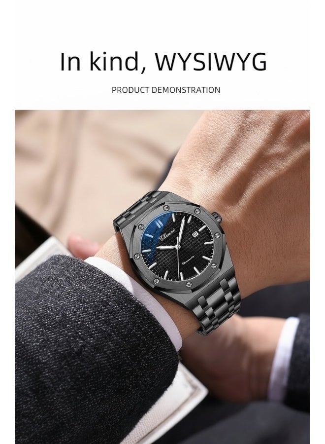Chenxi Men’s Quartz Wrist Watch with Luxury Modern Design, Water Resistant, Scratch-Resistant Glass, Full Stainless Steel with Elegant Box - Image 4