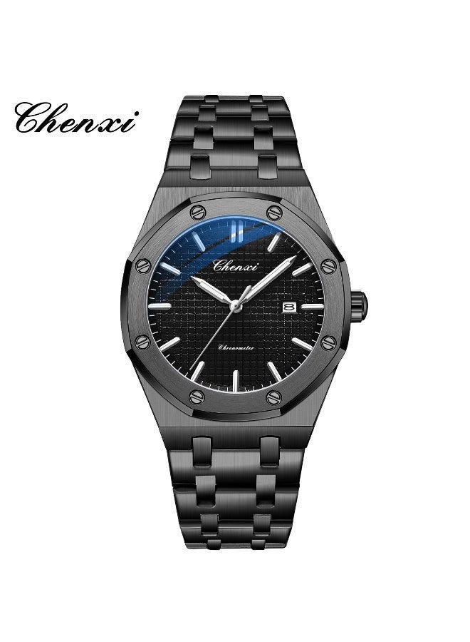 Chenxi Men’s Quartz Wrist Watch with Luxury Modern Design, Water Resistant, Scratch-Resistant Glass, Full Stainless Steel with Elegant Box - Image 1