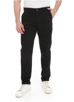 Andora Slim-Fit Gabardine Trousers_Black  - Image 1