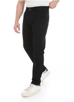 Andora Slim-Fit Gabardine Trousers_Black  - Image 2