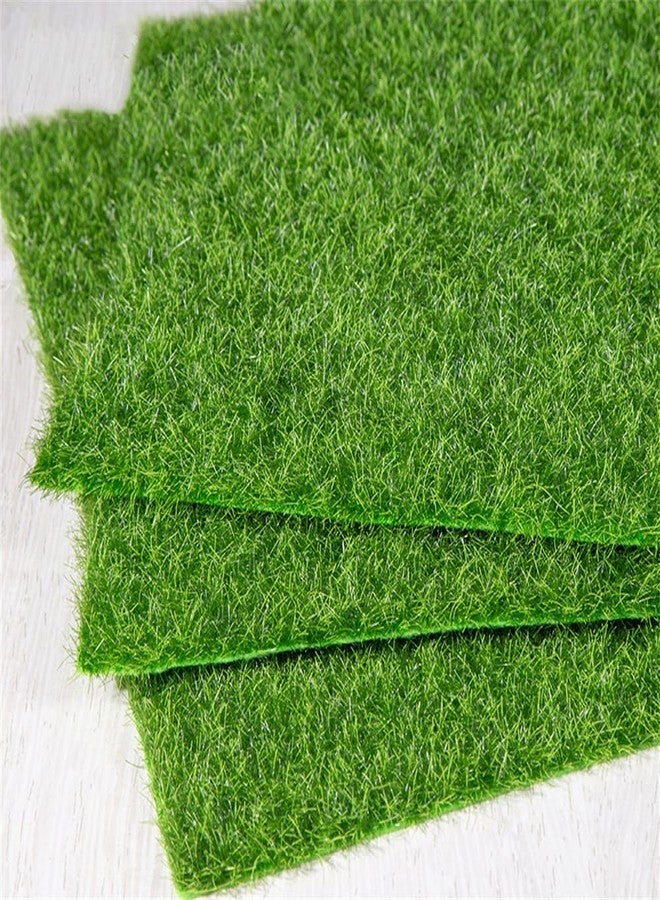 Much Hotter 1 Packs Fake Grass for Crafts Artificial Garden Grass for Dollhouse 12 X 12 Inches Miniature Ornament Garden Dollhouse DIY Grass - Image 3