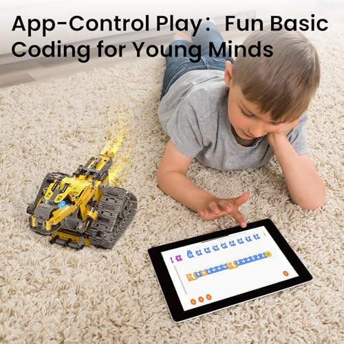 Sillbird Robot Building Kit with Remote Control Gifts for Kids Boys Ages 8-13, Coding STEM Robotic Technic Racer Car Toys for Birthday, Build 6in1 Model with 631 Pieces - Image 4