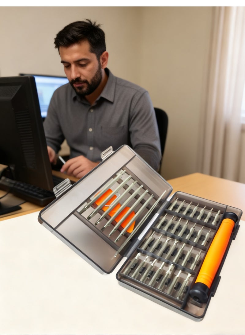 Naxifly 39 in 1 Precision Magnetic Screwdriver Set - Small Tool Set for Glasses, Phones, Laptops and DIY Projects - Image 1