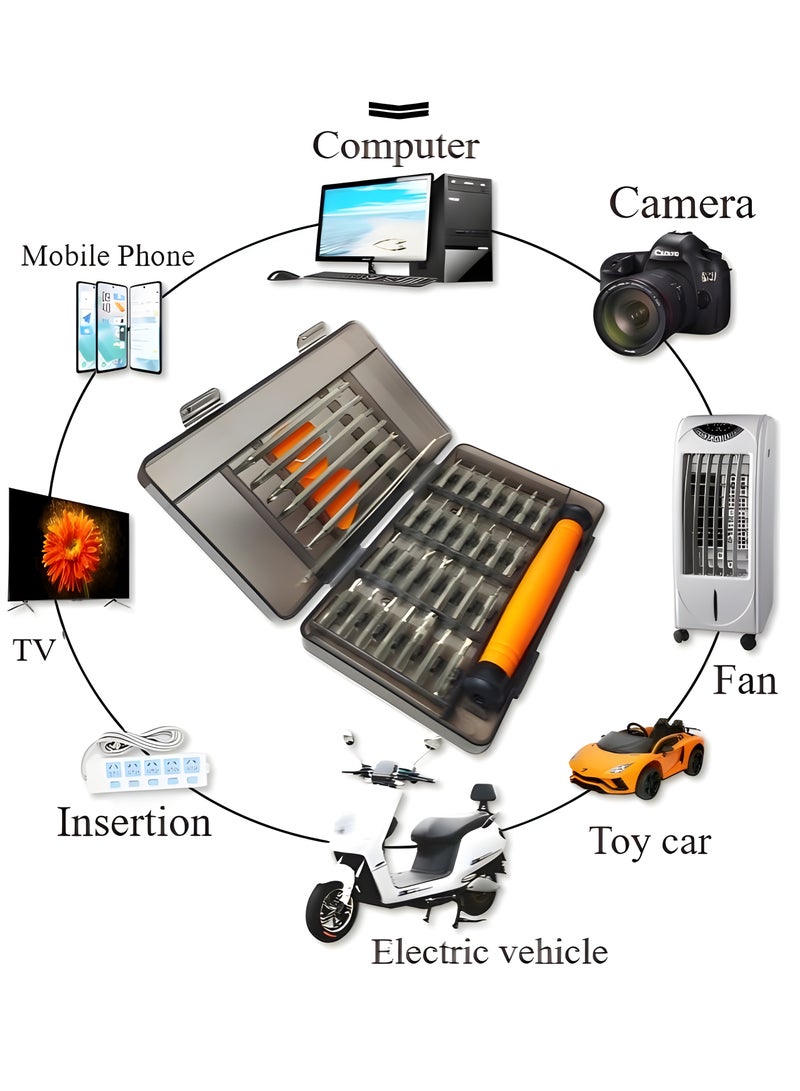 Naxifly 39 in 1 Precision Magnetic Screwdriver Set - Small Tool Set for Glasses, Phones, Laptops and DIY Projects - Image 2