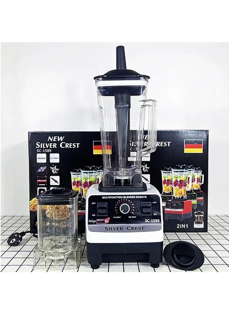 SILVER CREST 2.5L 4500W BPA Free Heavy Duty Blender Mixer Electric High Speed Juicer Food Processor Ice Smoothies Crusher Blander 