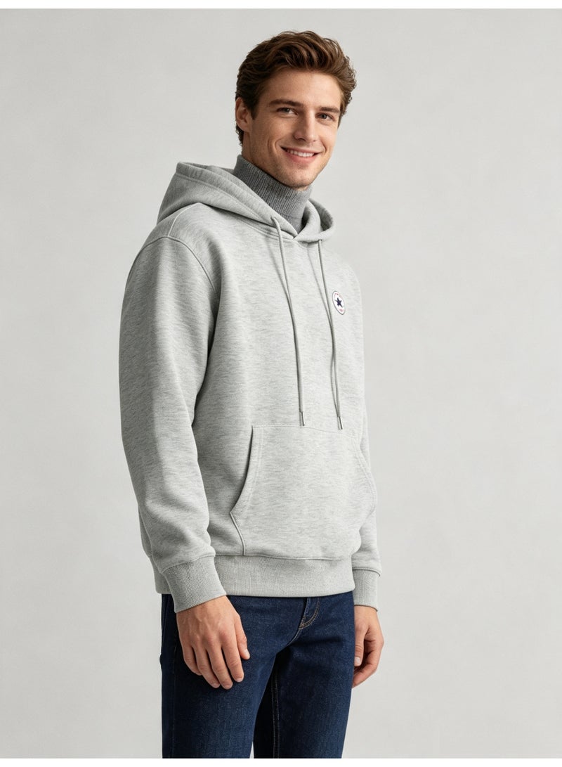 CONVERSE Men's and women's basic hooded autumn loose pullover sweater - Image 2