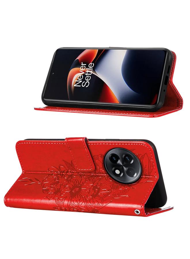 S-TOP Case For OnePlus Ace 2 5G / 11R 5G Embossed Butterfly Leather Phone Case - Image 3