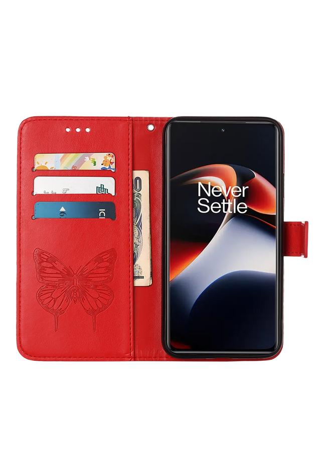 S-TOP Case For OnePlus Ace 2 5G / 11R 5G Embossed Butterfly Leather Phone Case - Image 4