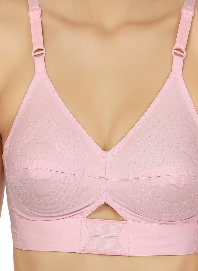 Rupa Women's Cotton Non Padded Wire Free Everyday Bra Multicolored - Image 3