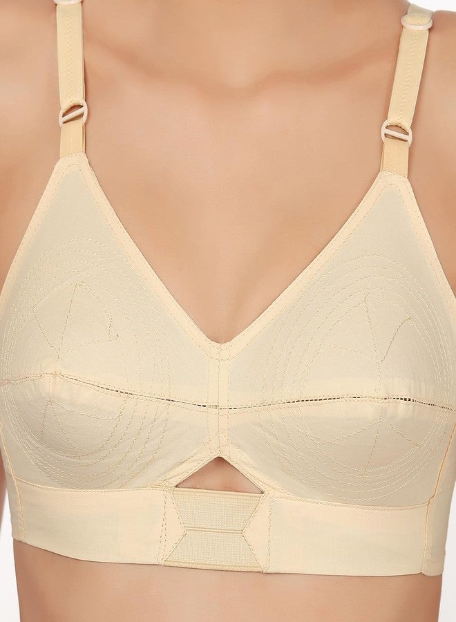 Rupa Women's Cotton Non Padded Wire Free Everyday Bra Multicolored - Image 2