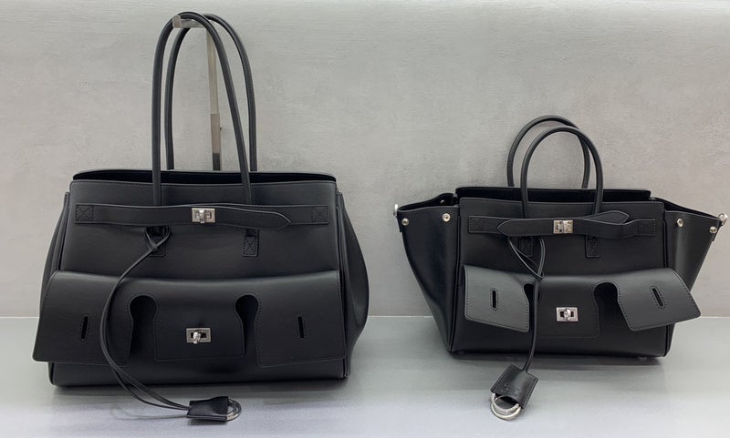 [Higher Version] B'S New Lock Wing Bag Small Retro High-End Motorcycle Bag Cowhide Handbag Trendy - Image 1