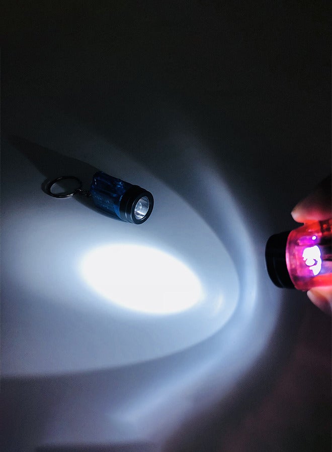 12 قطعة من مصباح يدوي صغير محمول على شكل ميدالية – ألعاب مضيئة، هدايا مصابيح يدوية مناسبة للطوارئ الليلية في الهواء الطلق - Image 2