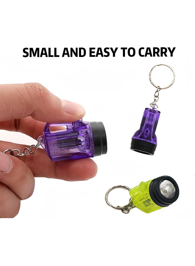 12 قطعة من مصباح يدوي صغير محمول على شكل ميدالية – ألعاب مضيئة، هدايا مصابيح يدوية مناسبة للطوارئ الليلية في الهواء الطلق - Image 3