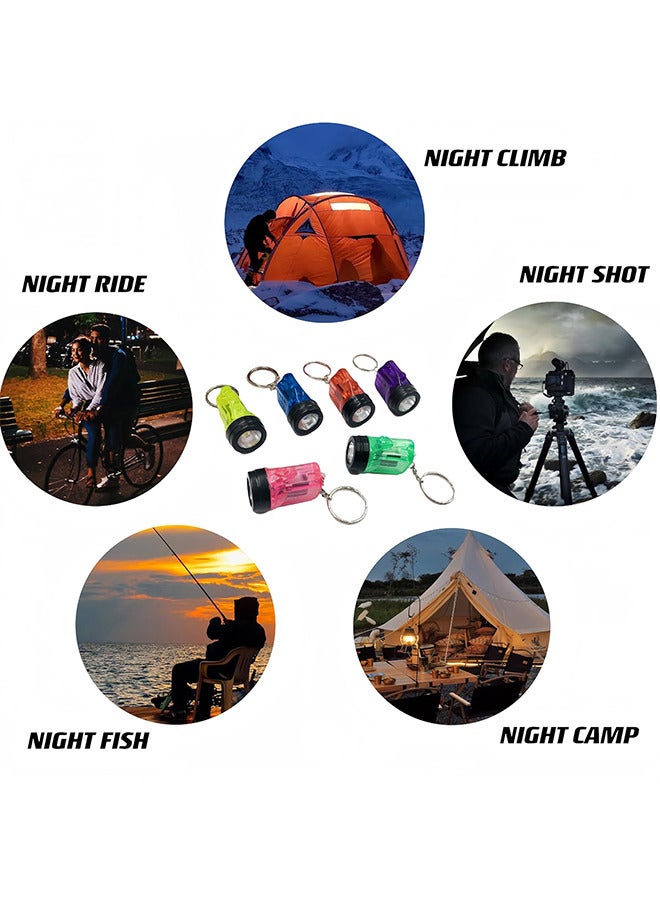 12 قطعة من مصباح يدوي صغير محمول على شكل ميدالية – ألعاب مضيئة، هدايا مصابيح يدوية مناسبة للطوارئ الليلية في الهواء الطلق - Image 5