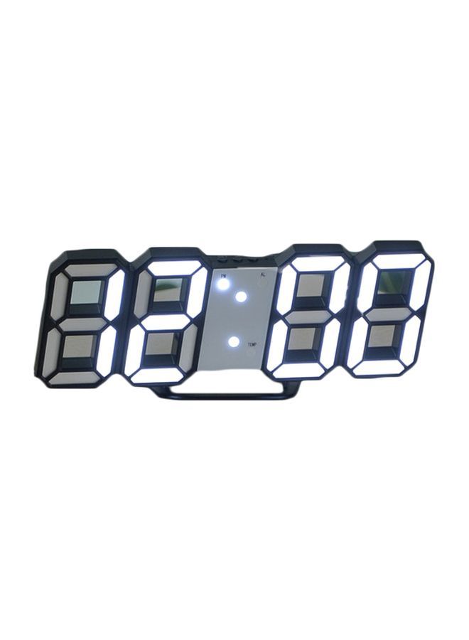 NIBEMINENT Digital LED Alarm Clock Black 9.2x24x2cm - Image 1