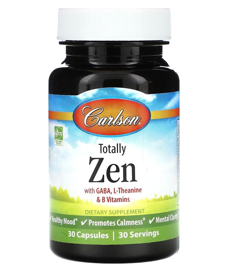 Carlson Totally Zen with GABA L-Theanine & B Vitamins 30 Capsules