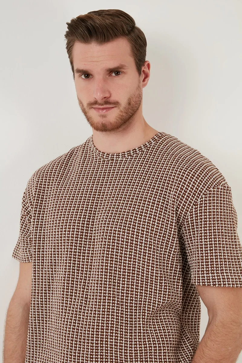 Buratti Cotton Regular Fit Crew Neck T Shirt Men's T Shirt CF24S218033