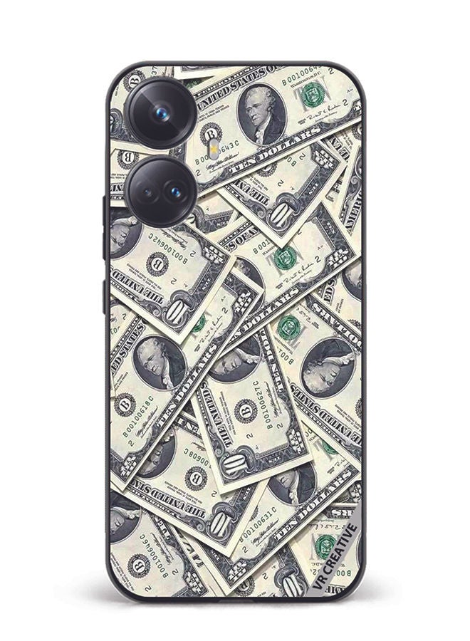 VR CREATIVE Protective Case Cover For Realme 10 Pro Plus Money Design Multicolour - Image 1