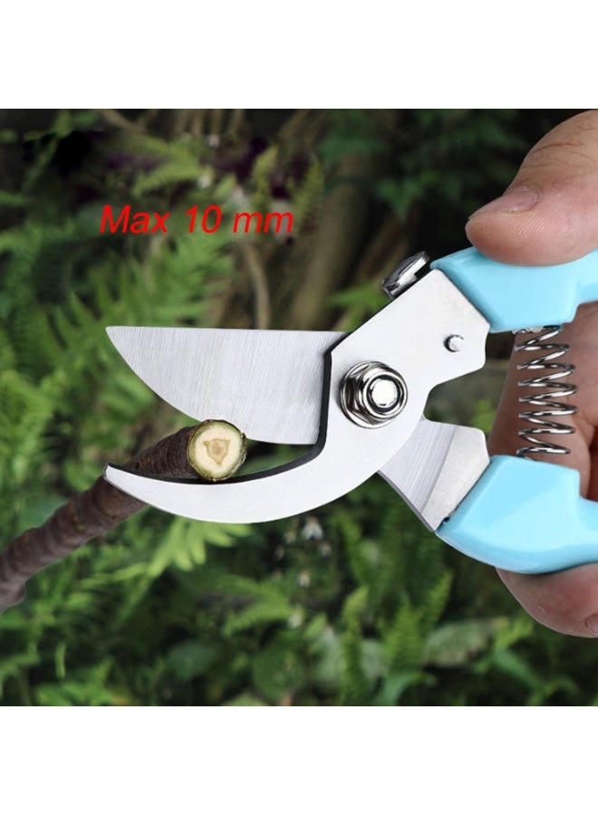 Curve Gardening Scissor with Sharp Stainless Steel Blade Garden Shears for Cutting Flowers Trimming Plants of Yard Florist Flower Rose Herb Hedge Bonsai and Fruits Picking (Black Handle) - Image 3