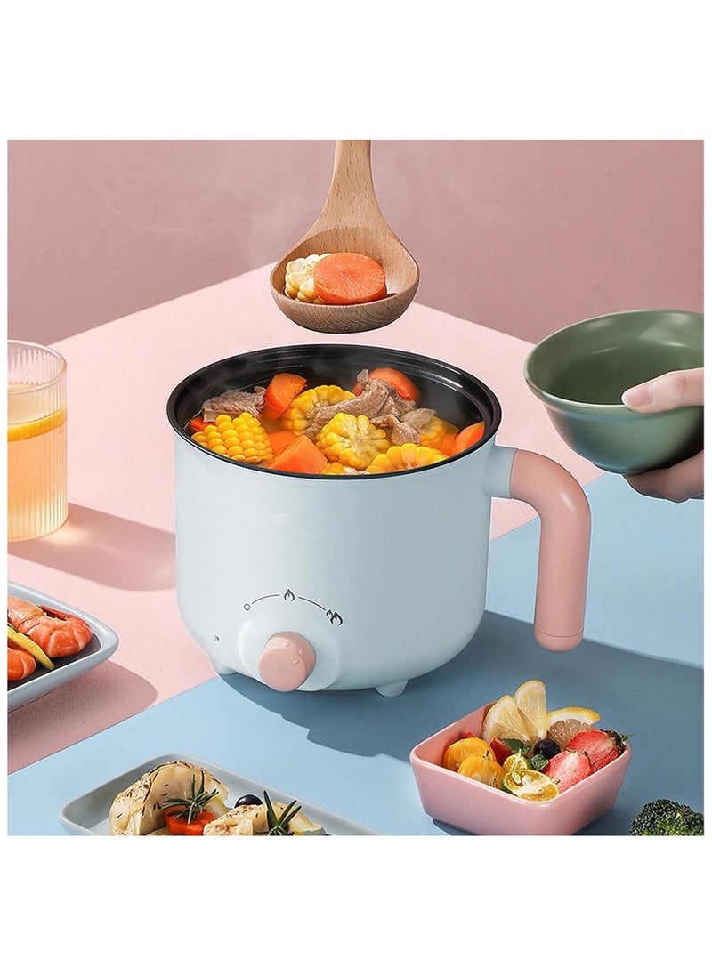 Generic Mini Electric Hot Pot, 1.5L Multifunctional Cooker for Noodles, Soup, Egg, Rice – Portable Non-Stick Cooking Pot with Dual Power Settings – Compact & Lightweight for Dorm, Office, Travel, and Home Use  - Image 2