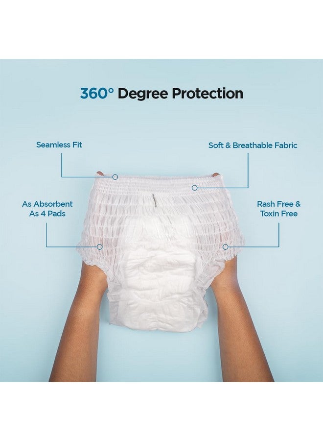 PEESAFE Pee Safe Disposable Period Panties For Women Leak Proof | L-Xl | Pack Of 4 | 360° Protection | Overnight Comfort | Rash & Toxin Free | No Leakage | Seamless Fit | Period Panty For Heavy Flow White  - Image 2