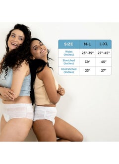 PEESAFE Pee Safe Disposable Period Panties For Women Leak Proof | L-Xl | Pack Of 4 | 360° Protection | Overnight Comfort | Rash & Toxin Free | No Leakage | Seamless Fit | Period Panty For Heavy Flow White  - Image 4