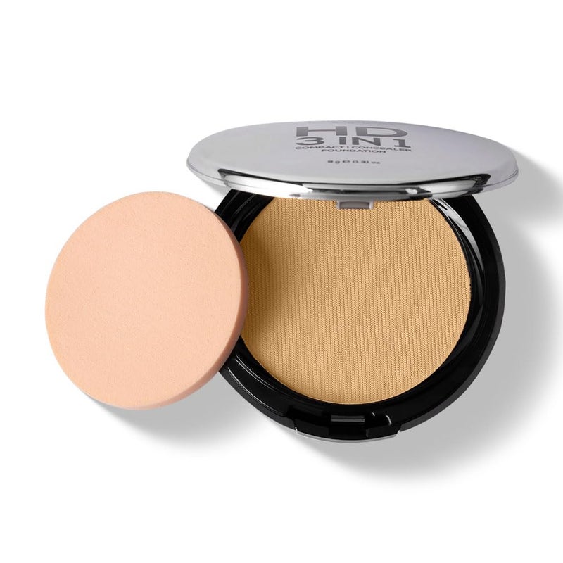 RENEE PRO HD 3 In 1 Compact Sable 9 Gm Works As Concealer Foundation Powder SPF 20 Matte Finish High Coverage Ultralight Silky Smooth Finish Enriched With Vitamin E C Aloe Vera - Image 2