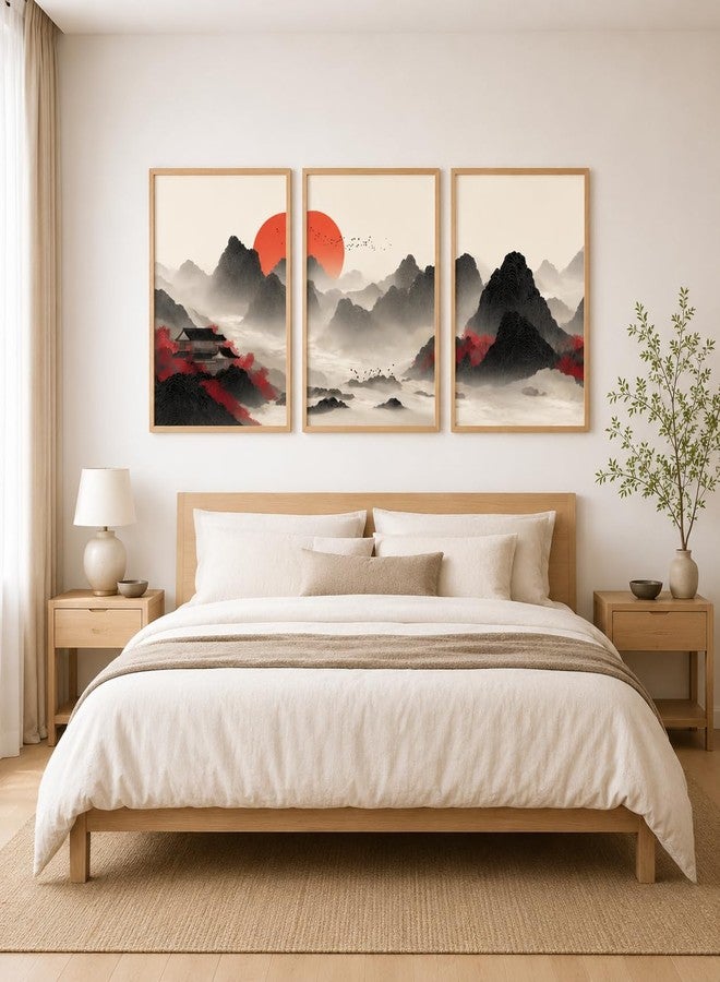 Artsense لوحة جدارية عصرية من Artsense بتصميم مناظر طبيعية، مثالية لغرفة المعيشة وغرفة النوم والمكتب | طباعة فنية فاخرة | تصميم معاصر مستوحى من الطبيعة | جاهزة للعرض كديكور منزلي (مقاس 12 × 18 بوصة) - Image 3