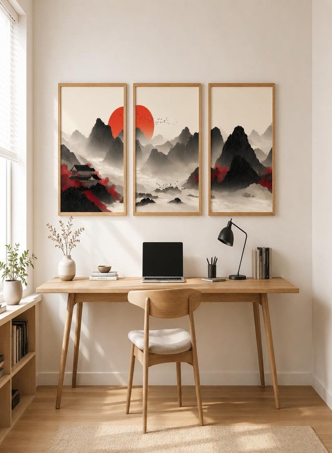Artsense لوحة جدارية عصرية من Artsense بتصميم مناظر طبيعية، مثالية لغرفة المعيشة وغرفة النوم والمكتب | طباعة فنية فاخرة | تصميم معاصر مستوحى من الطبيعة | جاهزة للعرض كديكور منزلي (مقاس 12 × 18 بوصة) - Image 1