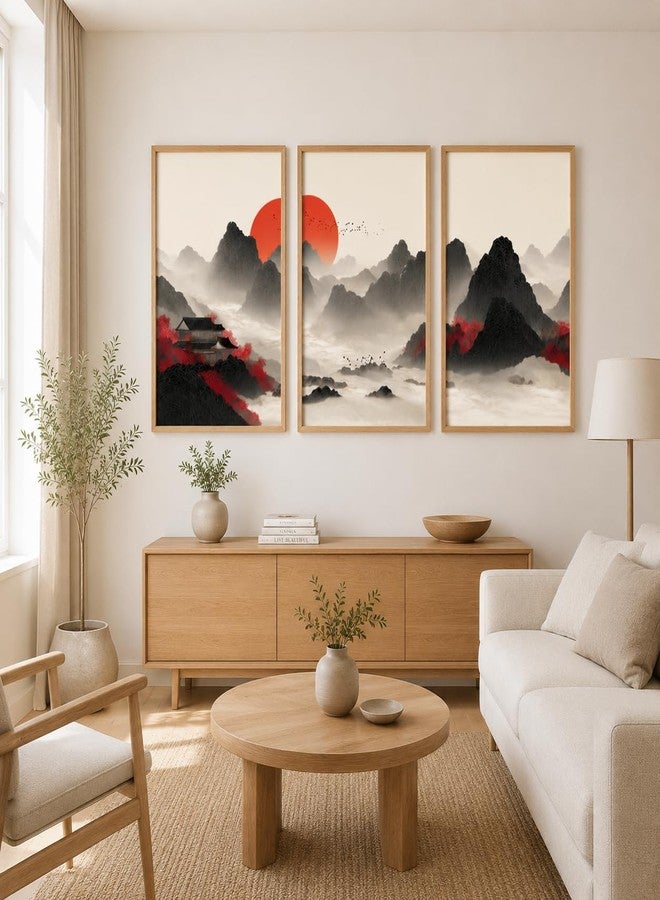 Artsense لوحة جدارية عصرية من Artsense بتصميم مناظر طبيعية، مثالية لغرفة المعيشة وغرفة النوم والمكتب | طباعة فنية فاخرة | تصميم معاصر مستوحى من الطبيعة | جاهزة للعرض كديكور منزلي (مقاس 12 × 18 بوصة) - Image 2