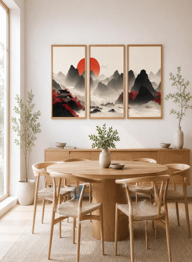 Artsense لوحة جدارية عصرية من Artsense بتصميم مناظر طبيعية، مثالية لغرفة المعيشة وغرفة النوم والمكتب | طباعة فنية فاخرة | تصميم معاصر مستوحى من الطبيعة | جاهزة للعرض كديكور منزلي (مقاس 12 × 18 بوصة) - Image 4