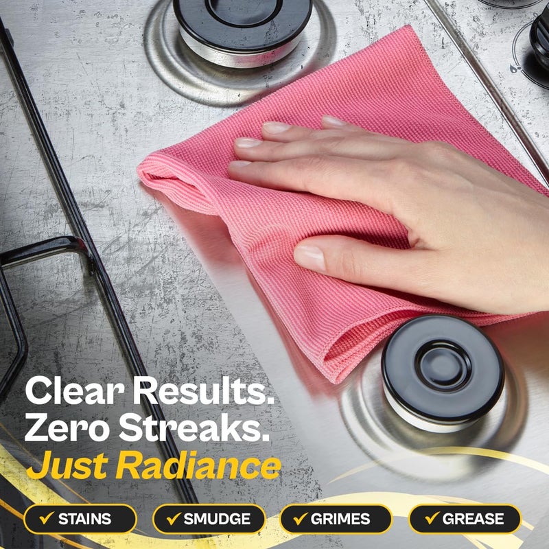 Flitz Stainless Steel & Chrome Clean - 32oz Bottle, USA-Made Stainless Steel Cleaner Spray for Appliances - Grill, Fridge, Sink Stain Remover - Also Works on Aluminum Surfaces (1 Pack) - Image 4
