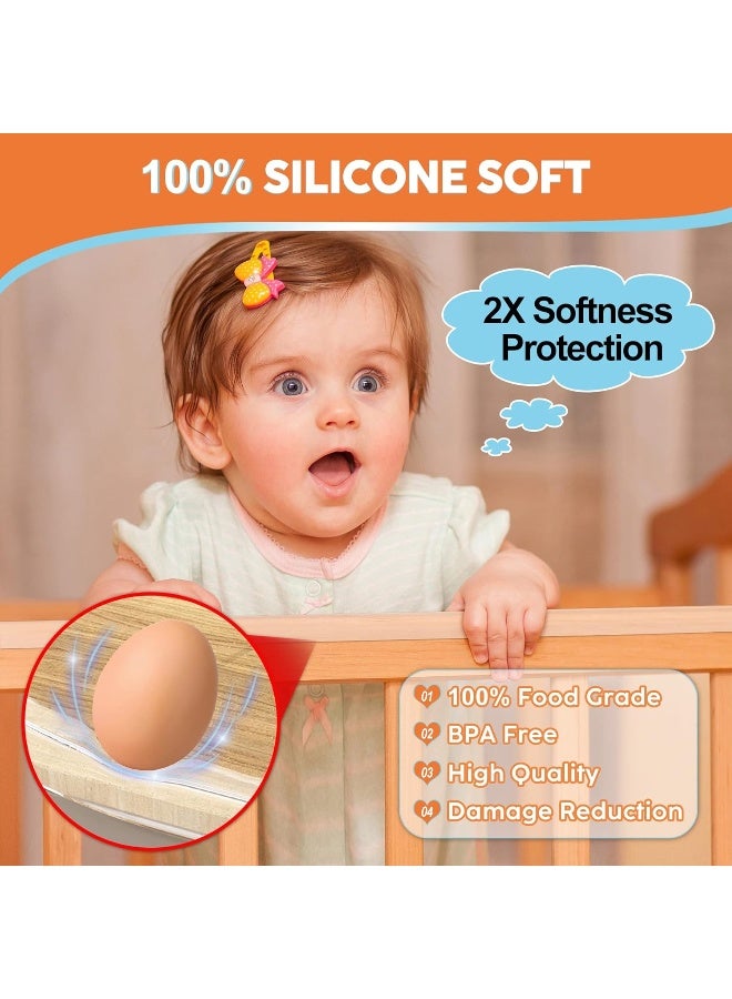 Loiion Edge Protector, 100% Silicone, Soft Corner Protectors for Kids, Pre-Tape Adhesive, Baby Proofing for Furniture, Cabinet Bumper (16.4ft, Clear) - Image 2