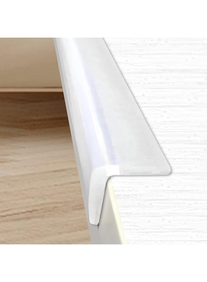 Loiion Edge Protector, 100% Silicone, Soft Corner Protectors for Kids, Pre-Tape Adhesive, Baby Proofing for Furniture, Cabinet Bumper (16.4ft, Clear) - Image 1