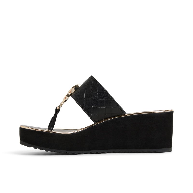 ALDO Penelopy-In Women's Black Heel Wedges - Image 3
