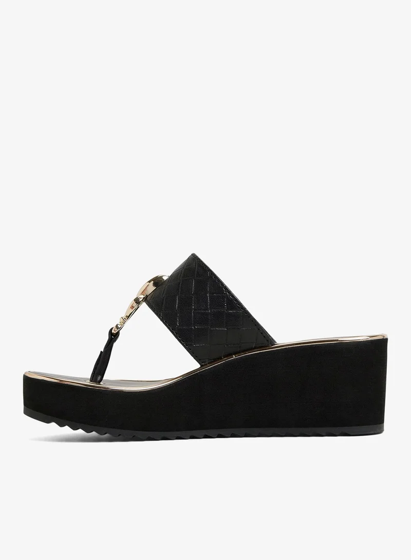 ALDO  Penelopy-In Women's Black Heel Wedges for Women | Best Price UAE