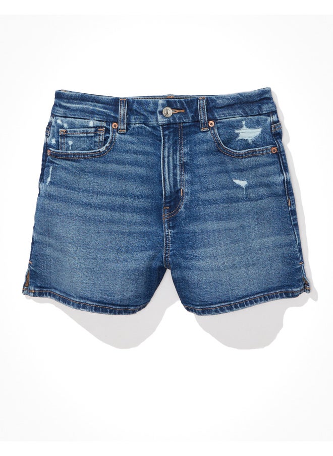 American Eagle - AE Stretch Curvy Denim Mom Shorts - Image 1