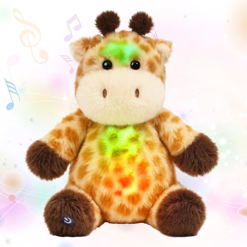 Cuteoy Musical Plush Giraffe Stuffed Animal Glowing LED Lightup Nightlight Toys Singing Lullabies Birthday Christmas Plushies Gifts for Kids Boys Girls13 - Image 1