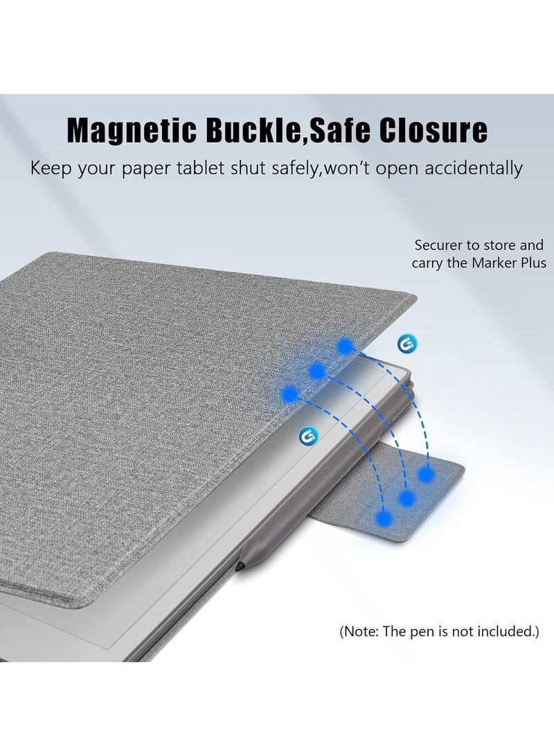 general Remarkable Paper Pro Case, Magnetic Slim Book Folio with Pen Clasp, Remarkable Paper Pro 11.8-inch Auto Sleep/Wake Case - Image 5