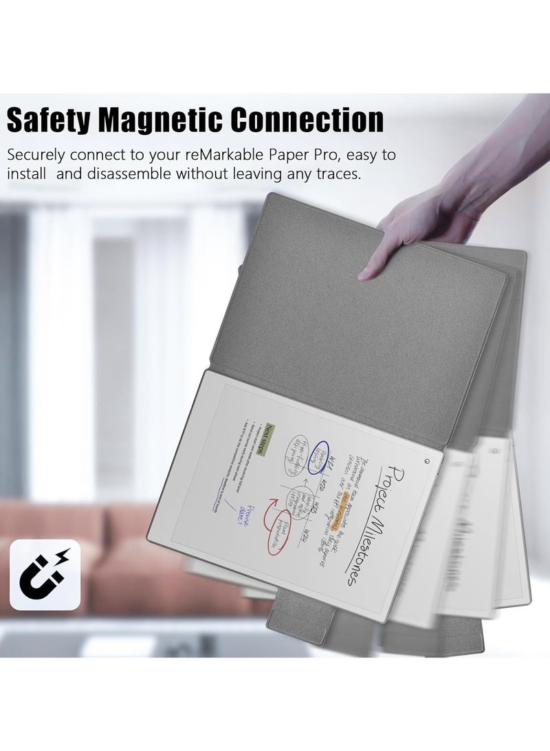 general Remarkable Paper Pro Case, Magnetic Slim Book Folio with Pen Clasp, Remarkable Paper Pro 11.8-inch Auto Sleep/Wake Case - Image 2