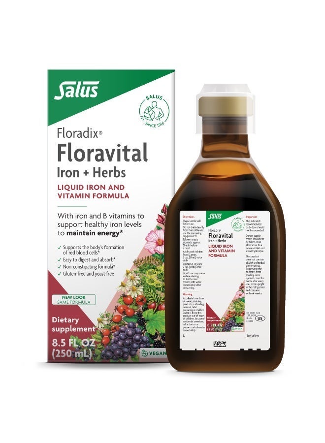 Salus Floradix, Iron Yeast Free 250ml - Image 1
