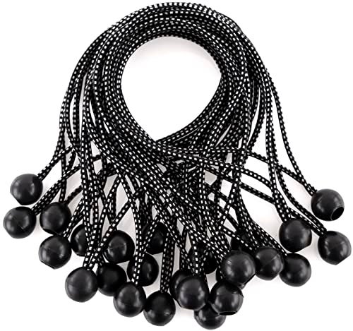 Kotap BB-11B Ball Bungee Cord, Heavy-Duty & Versatile, Indoor & Outdoor, Tarp Tie-Down, Organize & Secure, 11 Inch, Black, 25 Pack - Image 5