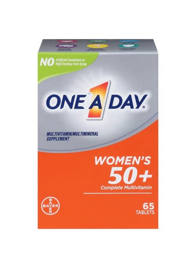 ONE A DAY Women’S 50+ Healthy Advantage Multivitamins Supplement With Vitamins A C E B1 B2 B6 B12 D And Calcium Tablet 65 Count - Image 2