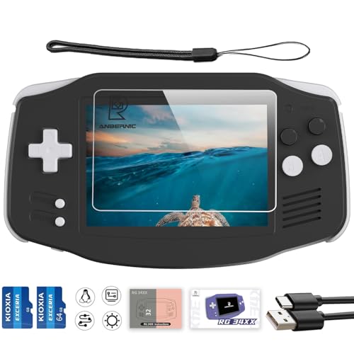 Aivuidbs RG34XX Retro Handheld Game Console RG 34XX 34 Inch IPS Screen Retro Gaming Console 5532 PreInstalled Games Linux 64bit WiFi HDMI and Output 3500mAh - Image 1