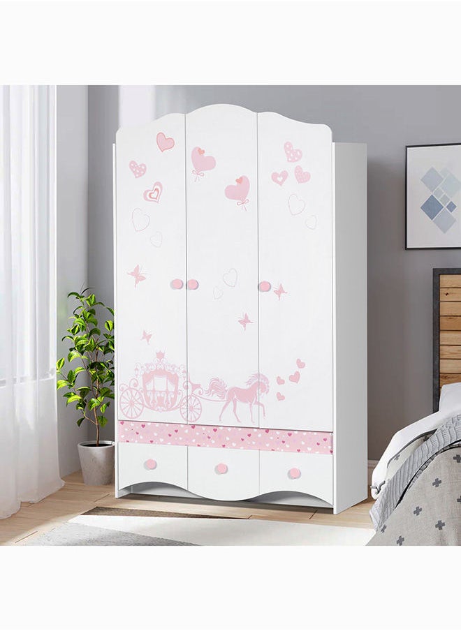 Home Box خزانة ملابس إلسا ذات 3 أبواب و3 أدراج 120 × 182.5 × 40 سم  - Image 1